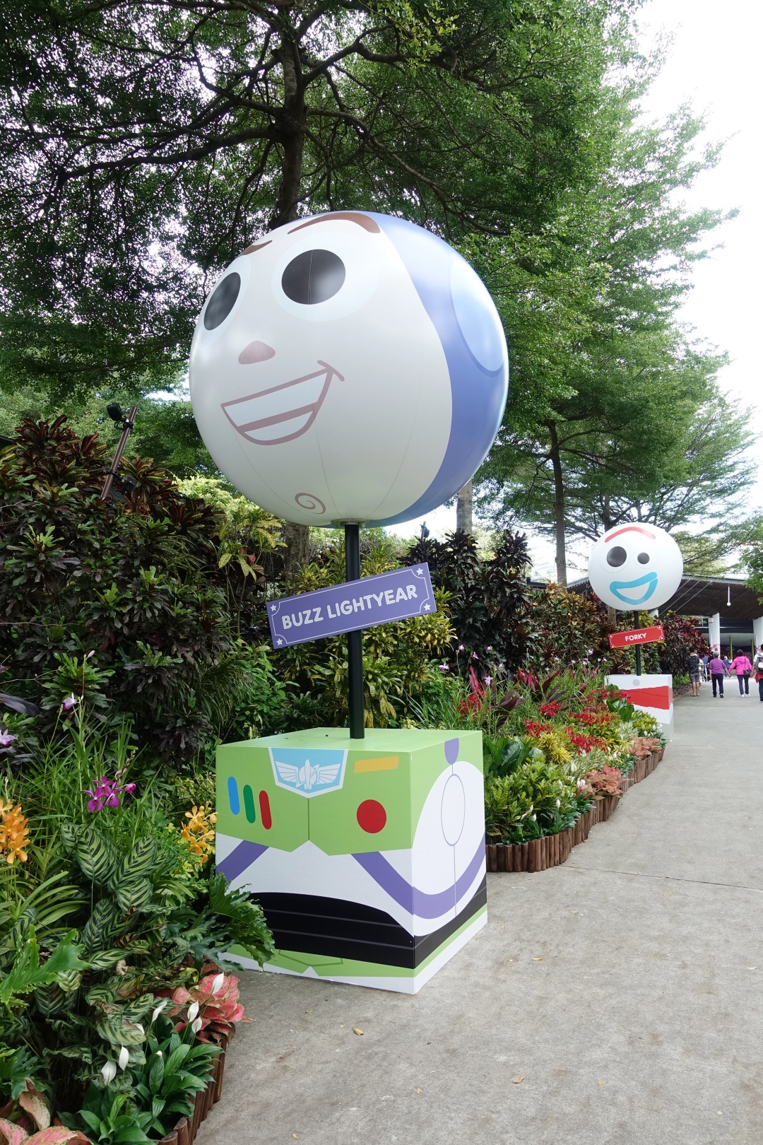 Buzz Lightyear and Forky Toy Story theme balloon at Children's Festival | joanne-khoo.com