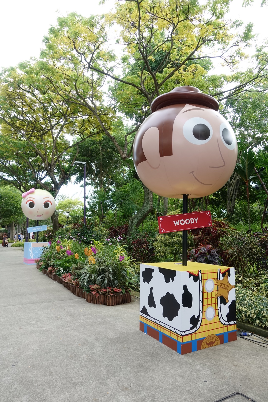 Woody and Bo Peep Toy Story theme balloon at Children's Festival | joanne-khoo.com