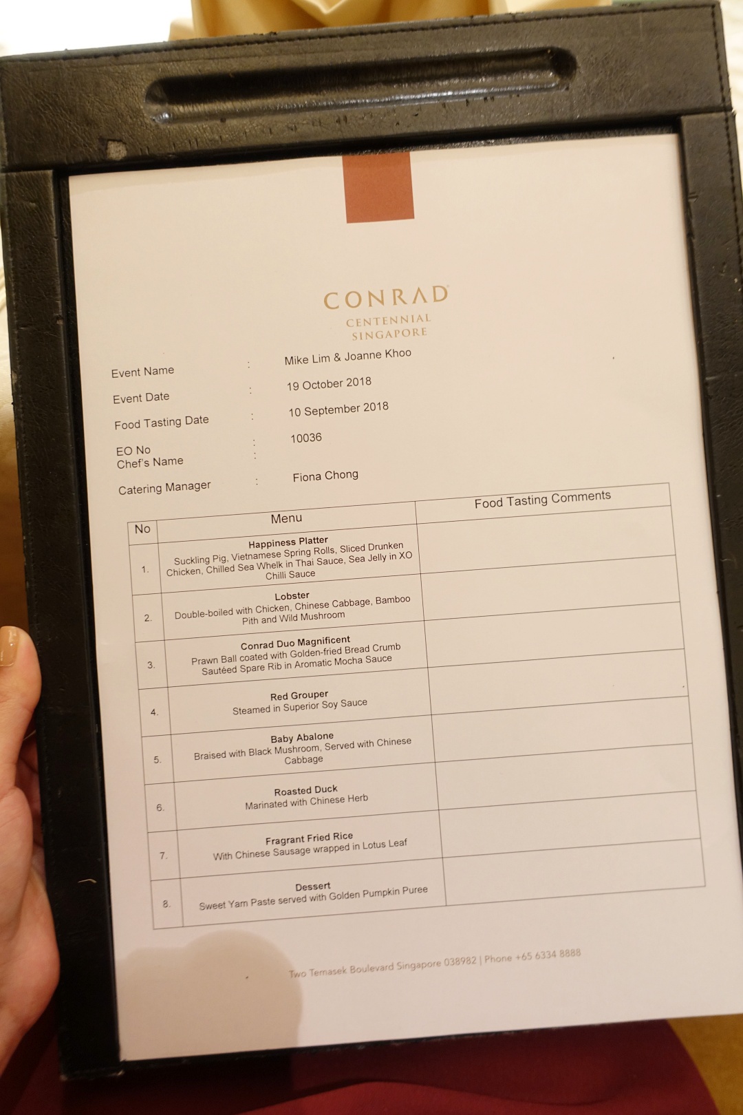 Food Tasting at Conrad Centennial Singapore - Golden Peony | joanne-khoo.com