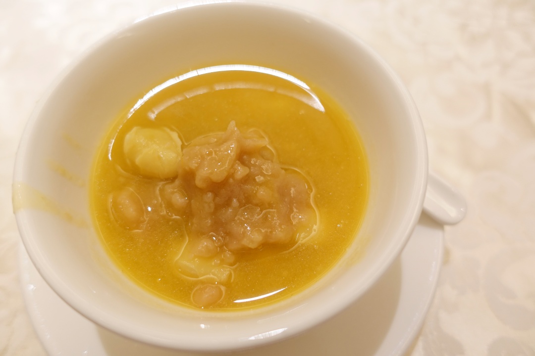 Golden Peony - Sweet Yam Paste with Golden Pumpkin Puree | joanne-khoo.com