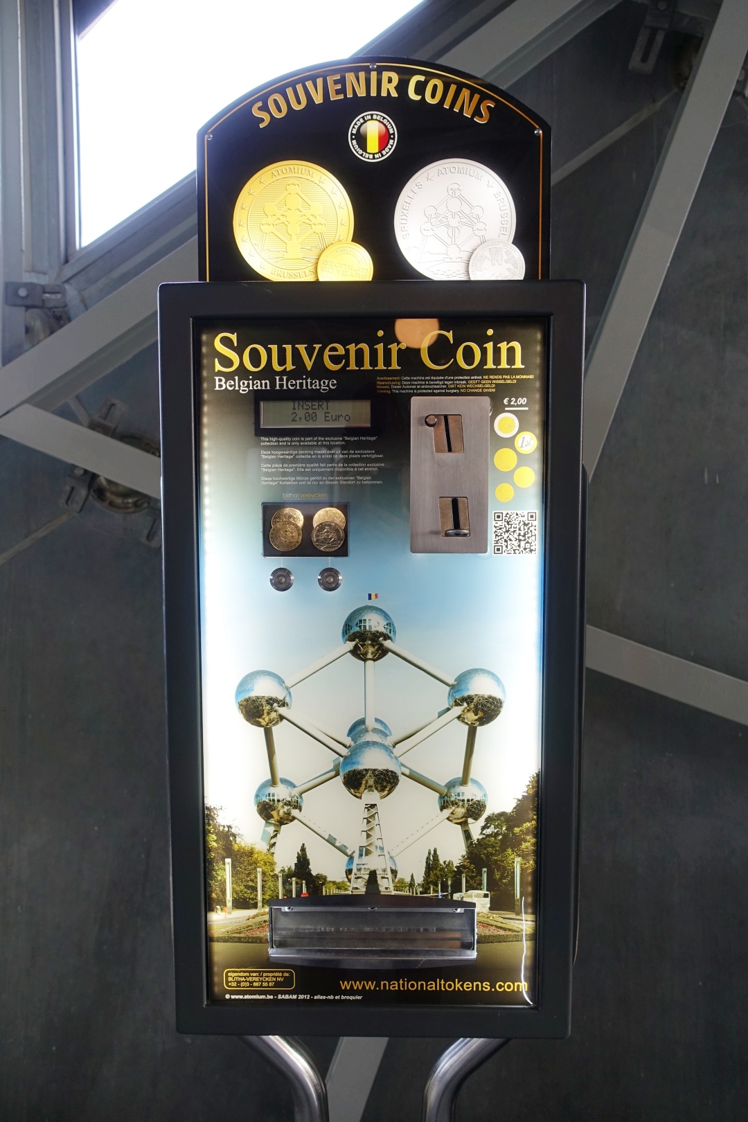Brussels Atomium Souvenir Coin | joanne-khoo.com