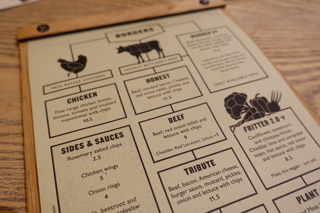 London Honest Burgers - Menu | joanne-khoo.com